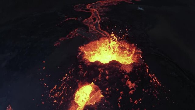 Iceland volcano eruption of Mount Fagradalsfjall, Iceland.
