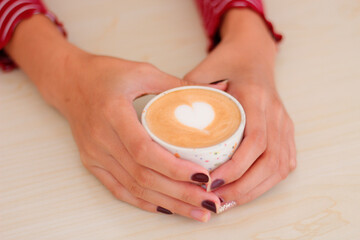Obraz na płótnie Canvas Cup of coffee with love as ingredient 