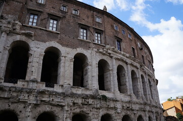 Ruins of the old city in Rome, Italy