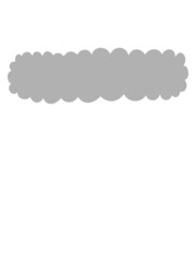 Comic Denkblase Wolke 