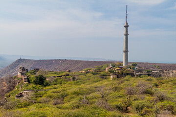Fototapeta na wymiar TV Tower in Bundi, Rajasthan state, India