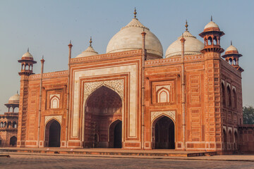 Fototapeta na wymiar Mihman Khana building at Taj Mahal complex in Agra, India
