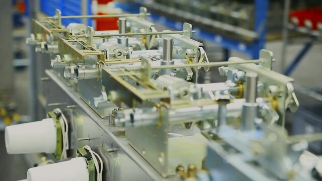 Gas tank is moved into the production line