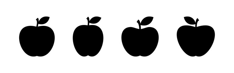 Apple icon set. Apple vector icon. apple symbols for your web design