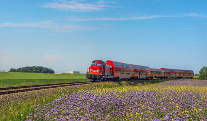 train in the countryside © Krystian