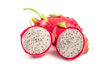 Dragon fruit isolated on white background.