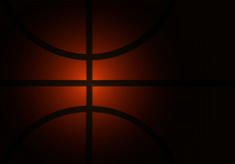 Basketball ball texture background, vector illustration