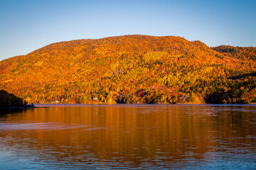 lake in the fall in Cape Breton