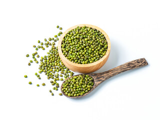 Mung bean isolated on white background