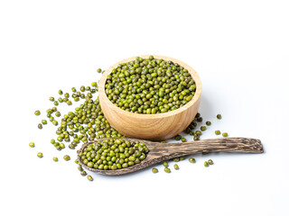 Mung bean isolated on white background
