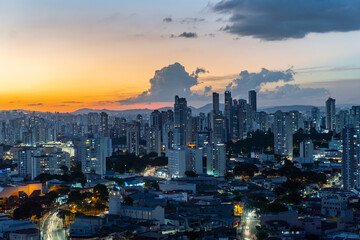 sunset in the metropolis - são paulo Brazil