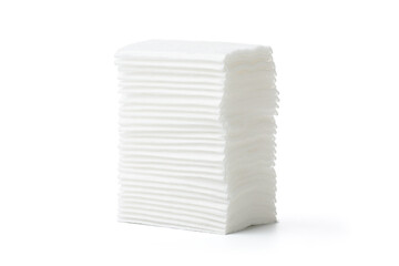 Cotton pad isolated on white blackground