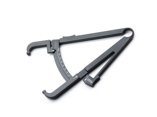 Fat caliper isolated on white blackground