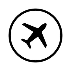airplane sign icon vector