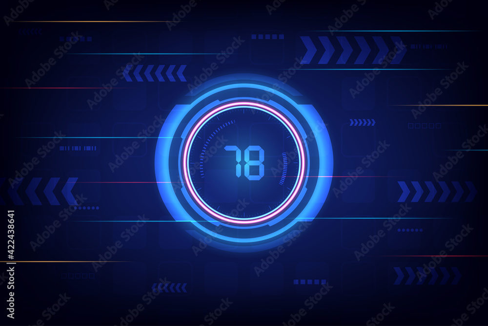 Poster vector abstract technology with concept technology communication futufistic digital innovation backg