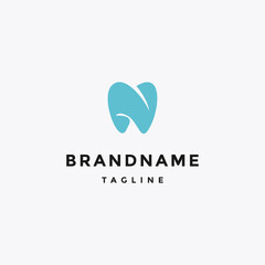 Creative dental clinic logo vector. Abstract dental symbol icon with modern design style.