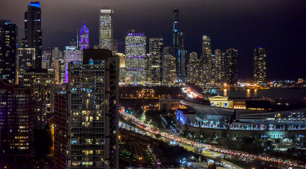 Fototapeta na wymiar Urban night view 