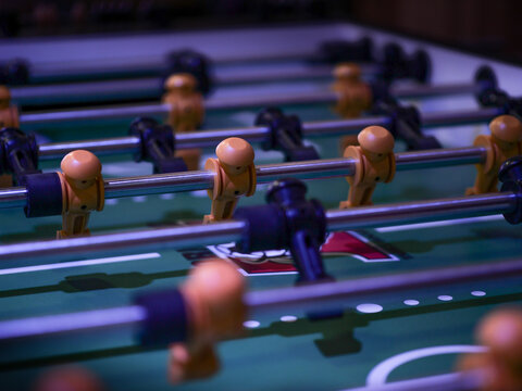 Foosball Table Yellow Team
