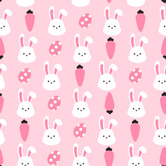 Seamless easter pattern background vector illustration easter day concept