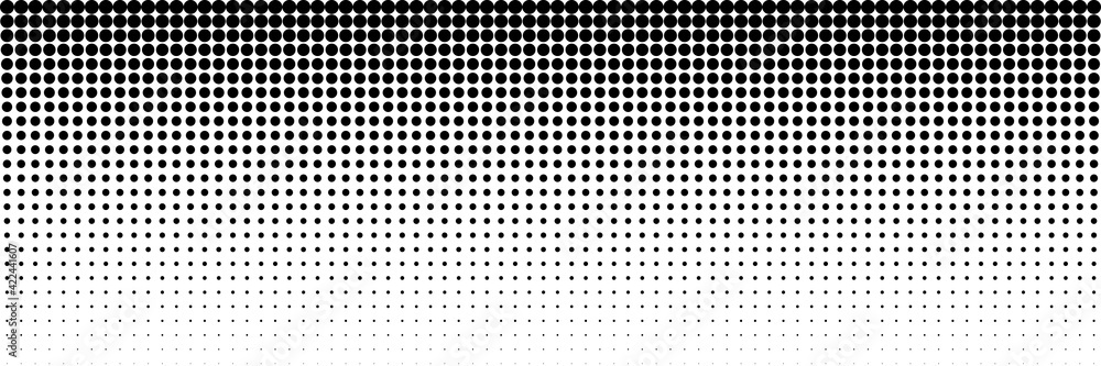Poster horizontal black dot circle for pattern and background