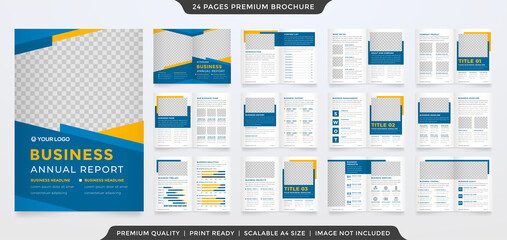 set of a4 multipurpose bifold brochure template design with modern layout use for business presentation and proposal