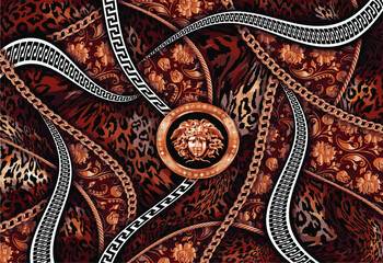 abstract animal skin pattern vector