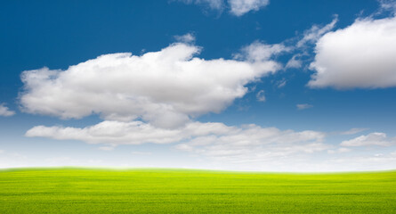 The white clouds have a strange shape and country side.Cloudy and blue sky.Cloud and...