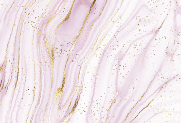 Luxury marble canvas abstract painting background with gold wave  and dust texture. 