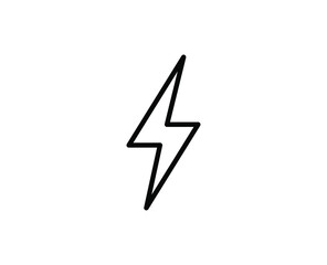 Flash line icon. Vector symbol in trendy flat style on white background. Flash sing for design.