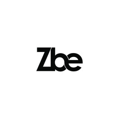 zbe letter original monogram logo design