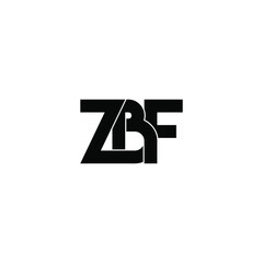 zbf letter original monogram logo design