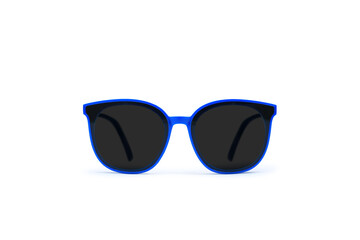 Fototapeta premium Blue sunglasses isolated on white background