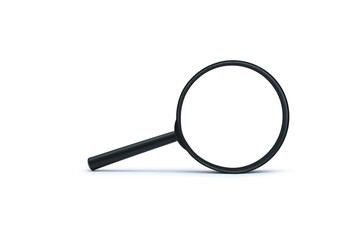 Magnifying glass isolated on white background - clipping path