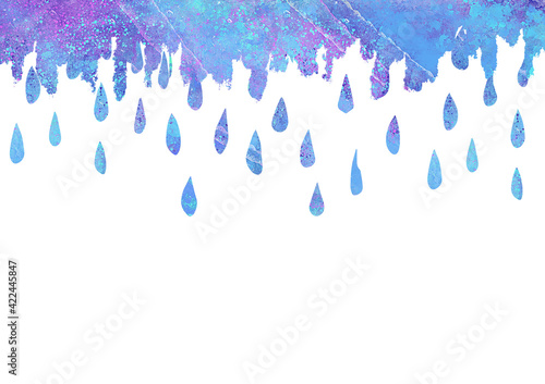 Fototapete 雨 梅雨 6月 水彩 ステンシル 背景素材 アイコン 雨粒 雫 雨の日 Ayumi Takashima Fototapete 雨 梅雨 6月 水彩 ステンシル 背景素材 アイコン 雨粒 雫 雨の日 Ayumi Takashima