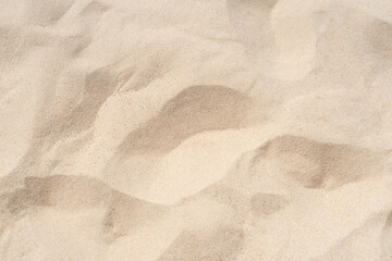 Sand texture background. Brown desert pattern from tropical beach.