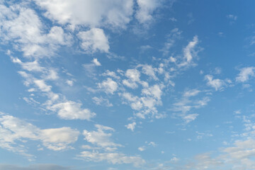 Beautiful clouds and blue sky. Soft sky with soft clouds background.