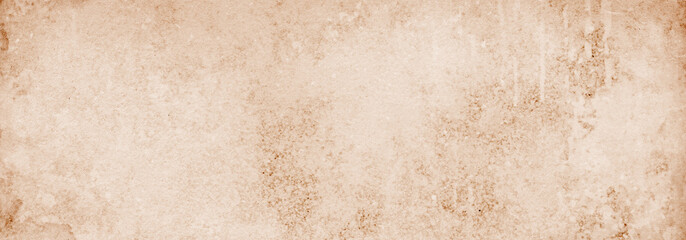 The texture of old beige paper is stained and streaked