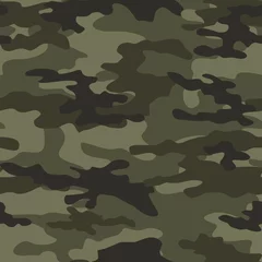 Fotobehang Camouflage militaire camouflage vector naadloze patroon