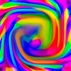 Smudge rainbow multicolour painting blue green yellow