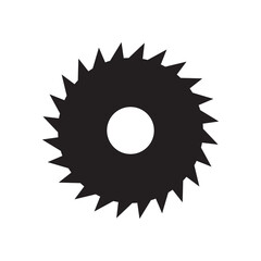Industrial saw vector icon