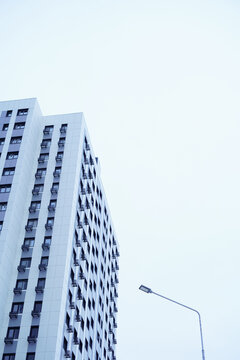 modern office building with sky