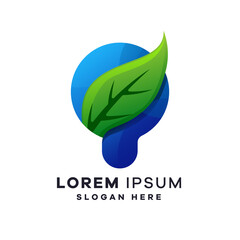 Leaf idea logo templates