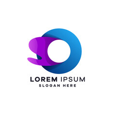 Abstract letter O logo designs