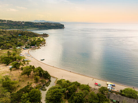 Aerial of Natipuan Beach in Nasugbu, Batangas, Philippines.