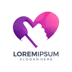 Love and like logo vector