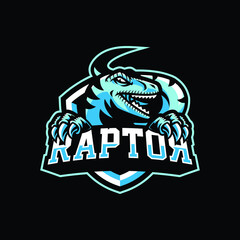 Raptor mascot logo illustration