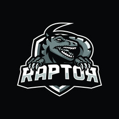 Raptor mascot logo illustration