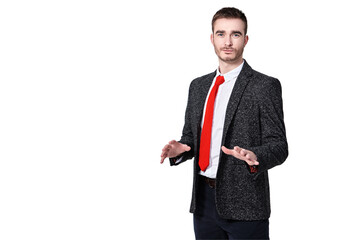 stylish coach in business clothes