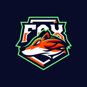Fox mascot logo design illustration