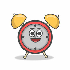clock clock character vector template design illustration